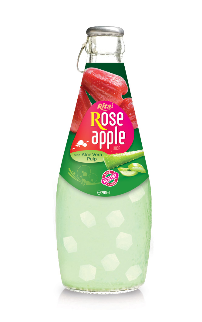 290ml روز أبل مع الصبار اللب